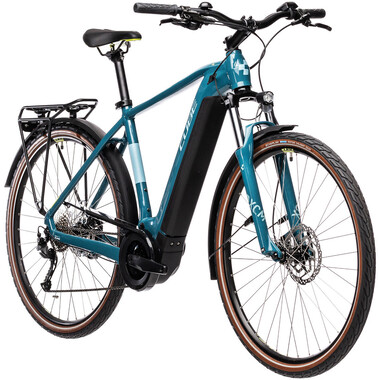 Bicicleta de viaje eléctrica CUBE TOURING HYBRID ONE 625 DIAMANT Azul 2021 0
